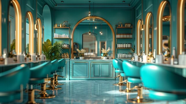 Luxury salon reception